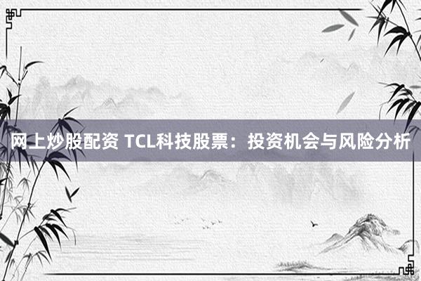 网上炒股配资 TCL科技股票：投资机会与风险分析