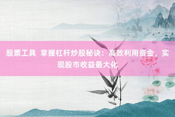 股票工具  掌握杠杆炒股秘诀：高效利用资金，实现股市收益最大化