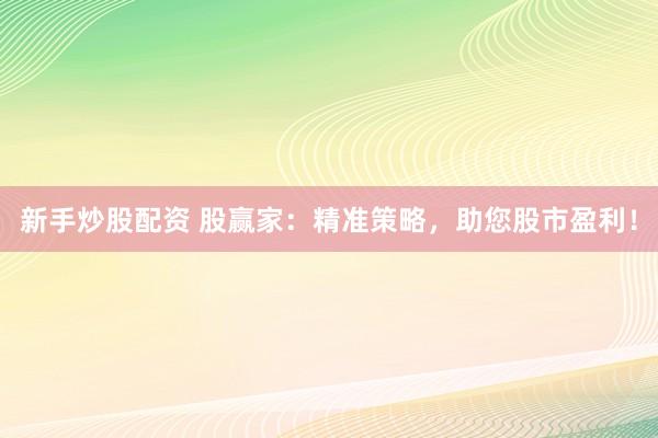 新手炒股配资 股赢家：精准策略，助您股市盈利！