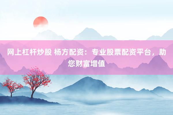 网上杠杆炒股 杨方配资：专业股票配资平台，助您财富增值