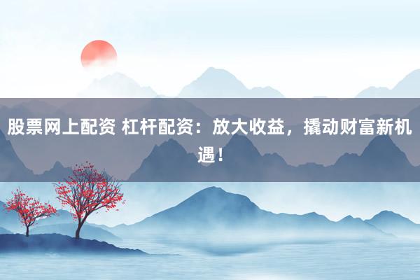 股票网上配资 杠杆配资：放大收益，撬动财富新机遇！
