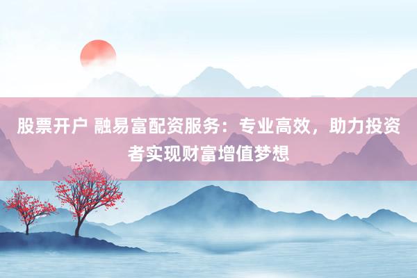 股票开户 融易富配资服务：专业高效，助力投资者实现财富增值梦想