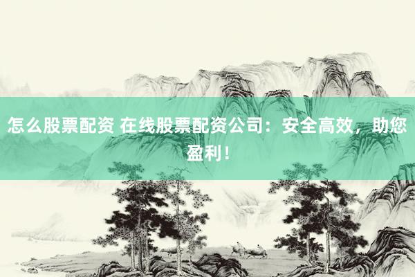 怎么股票配资 在线股票配资公司：安全高效，助您盈利！