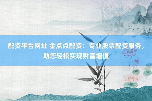 配资平台网址 金点点配资：专业股票配资服务，助您轻松实现财富增值